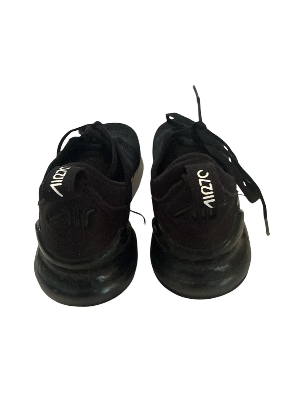 Nike Air Max 270 Kids Black White Running Sneakers - Size 2.5Y