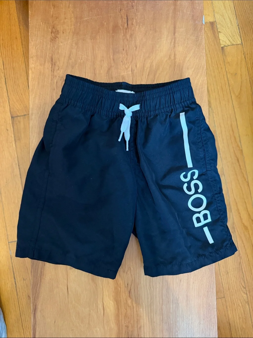 Boss Black Kids Logo Swim Shorts with Light Logo