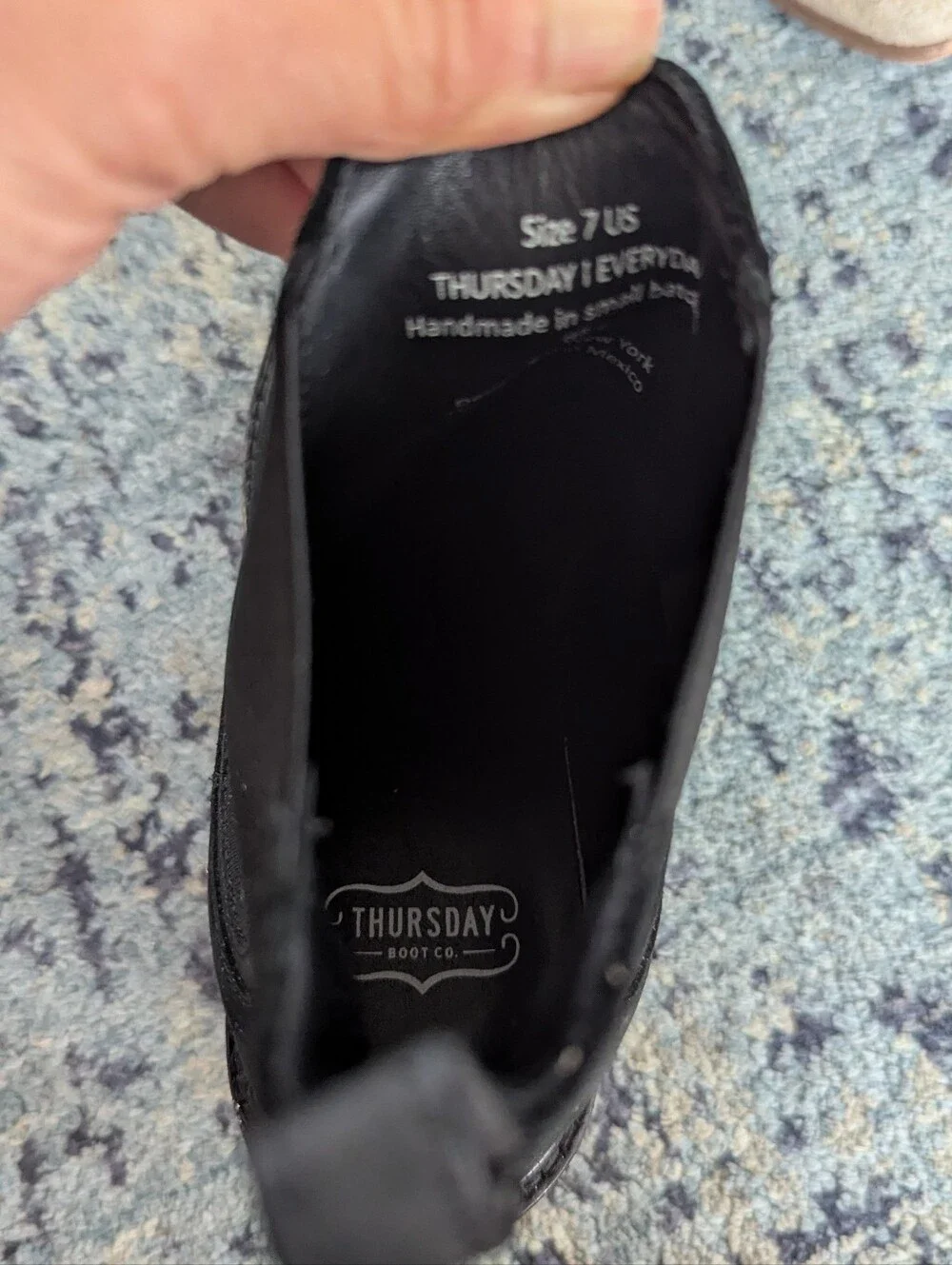 Thursday Boot Company size gently