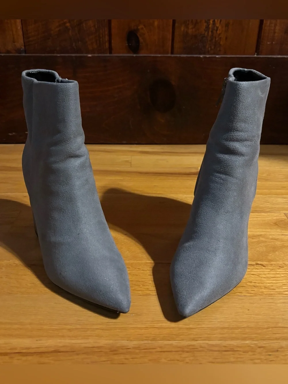 Calvin Klein box grey booties