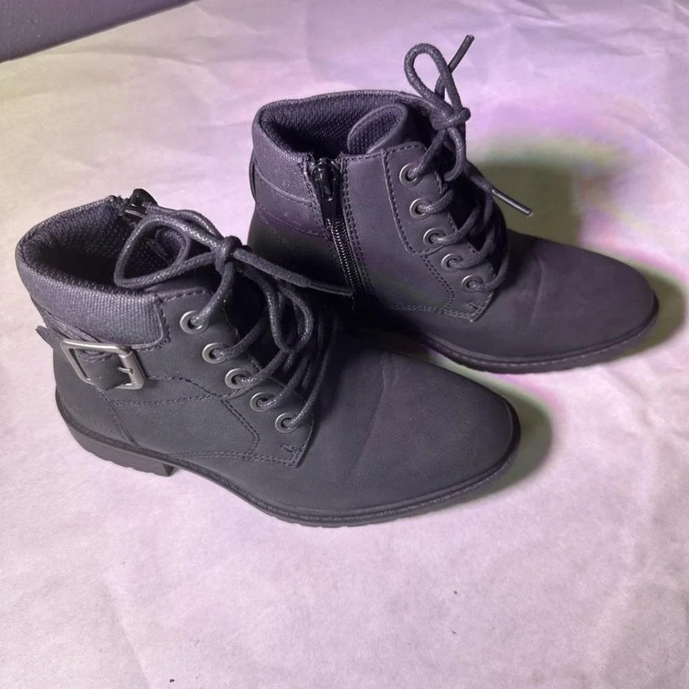 Perry ellis kids combat boots