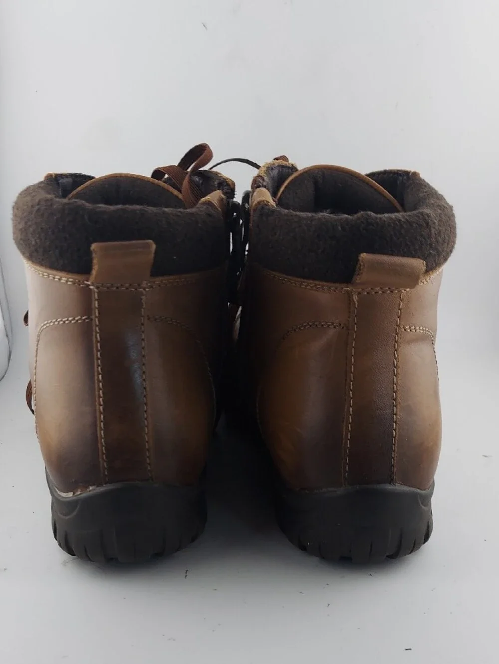 Propet Brown Lace-Up Leather Hiking  Ankle Boots Size 9.5