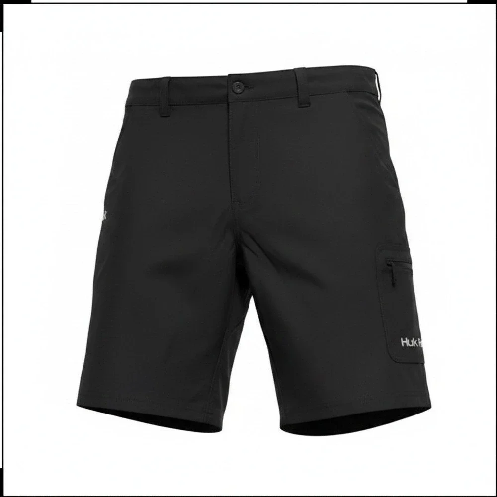 Huk Performance Fishing Mens XL Black Waypoint 10.5