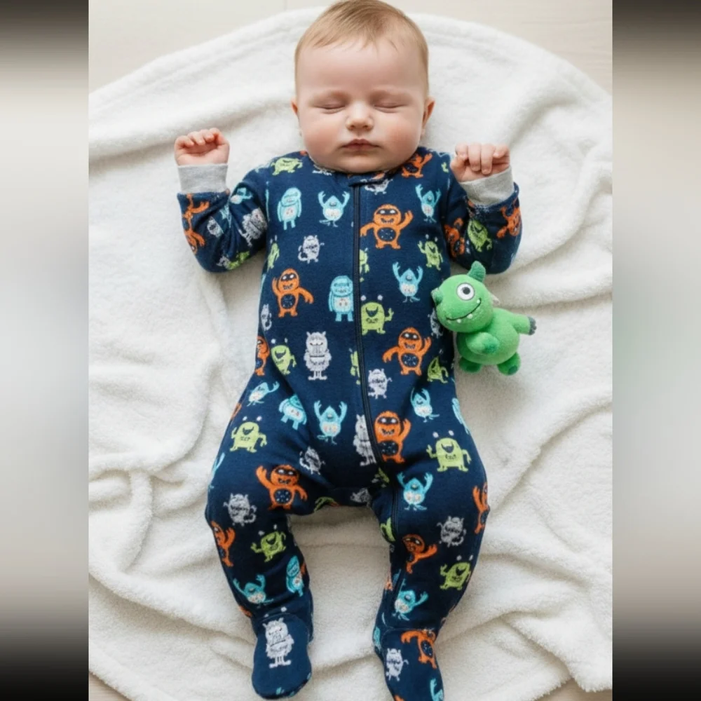 Wonder Nation Baby Boys Monster Sleep N Play