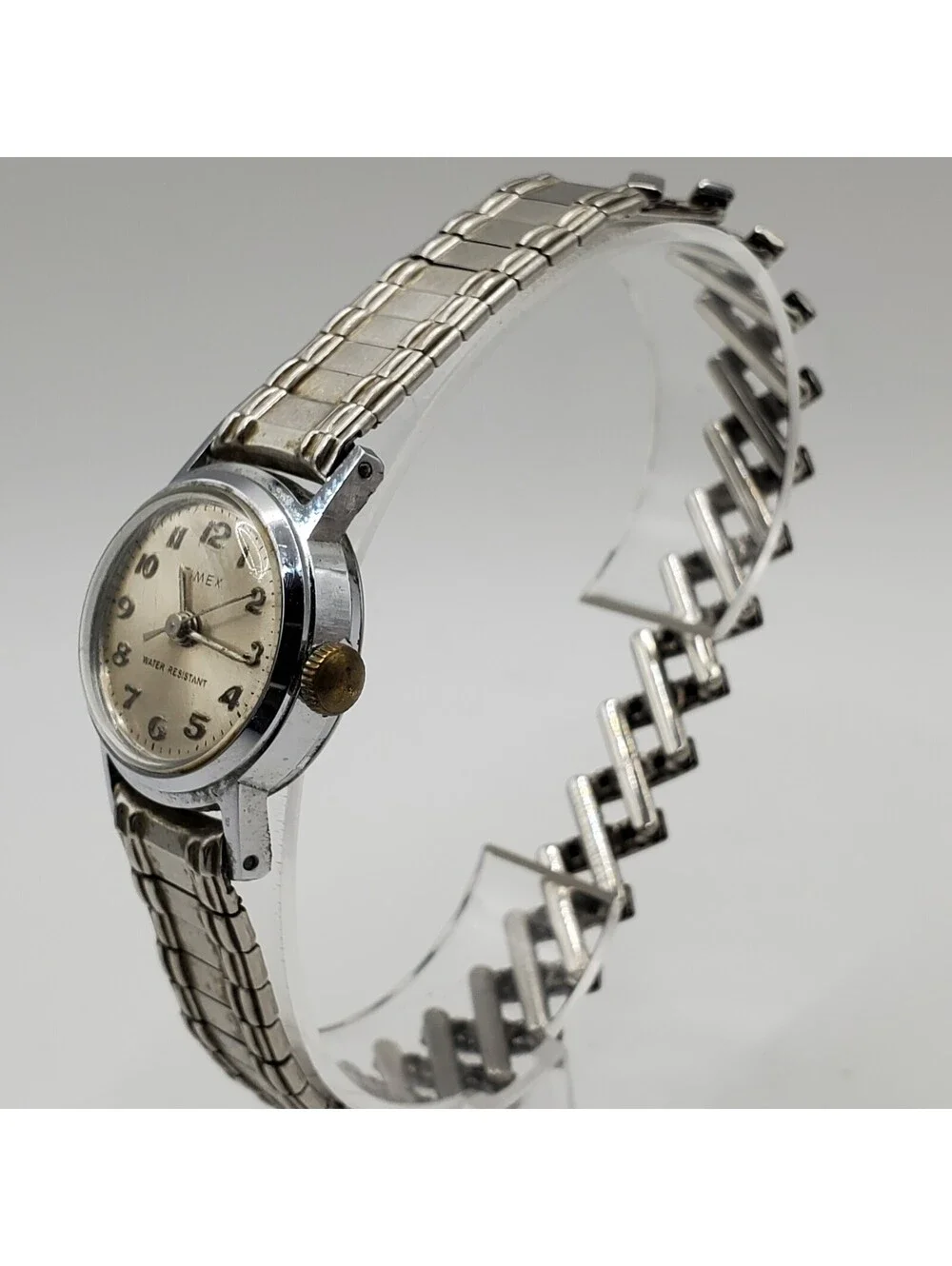 Vintage Timex Marlin Mechanical Watch Womens Day/Date Dial For Parts Or Repair