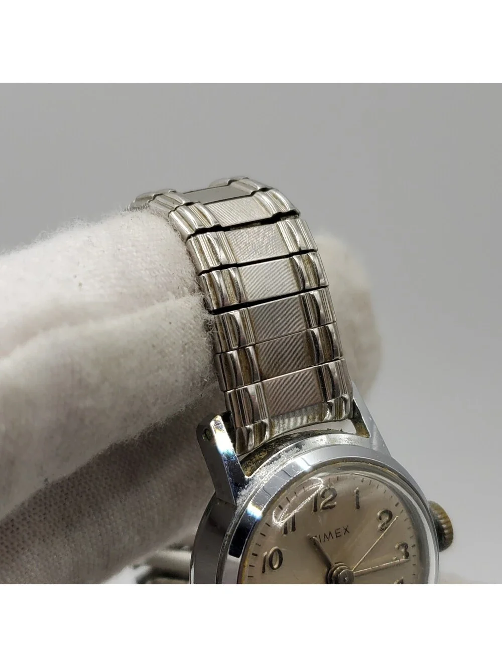 Vintage Timex Marlin Mechanical Watch Womens Day/Date Dial For Parts Or Repair