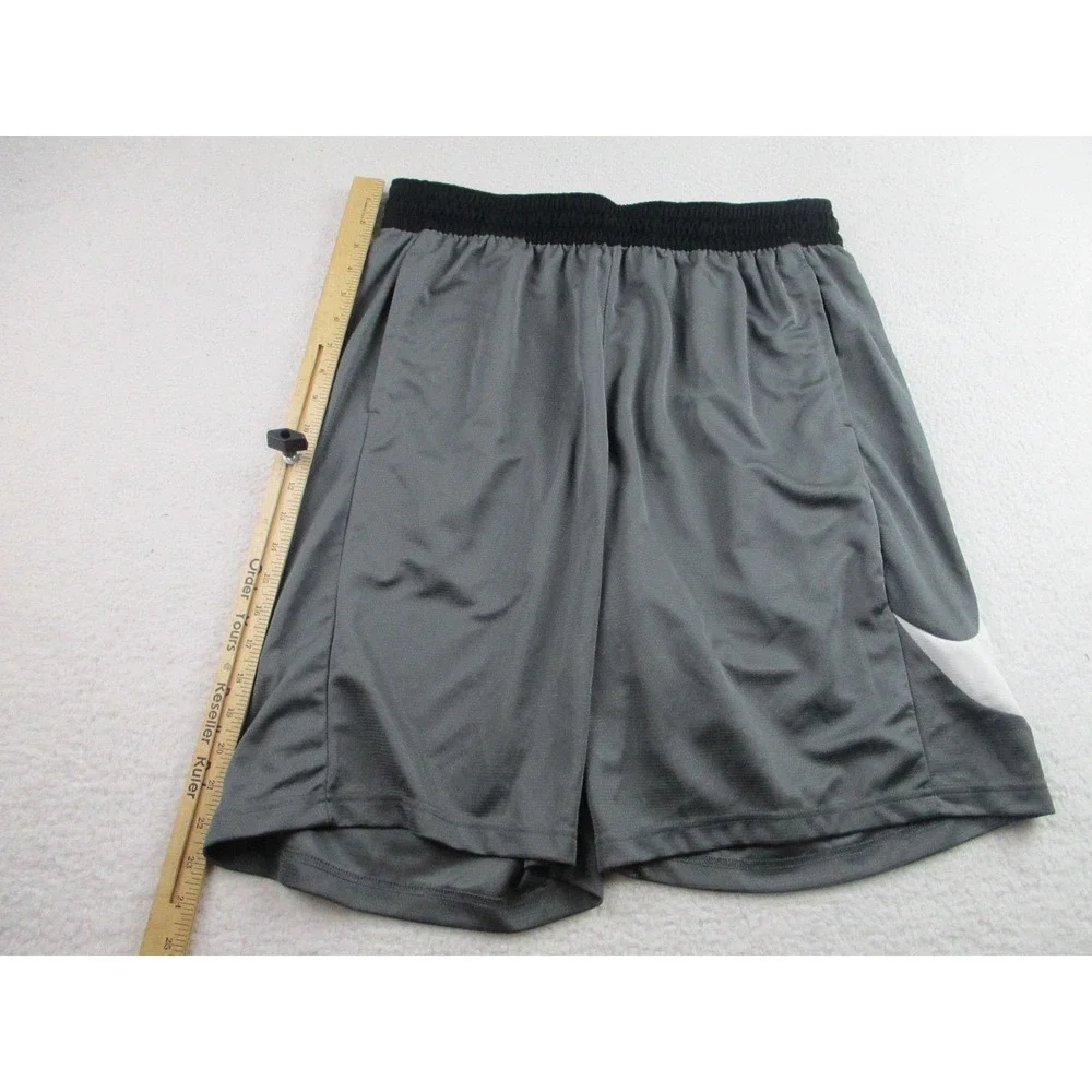 Nike Basketball Shorts Mens XL Dri-Fit Athletic‎ Swoosh Gray Pockets CU4327-068