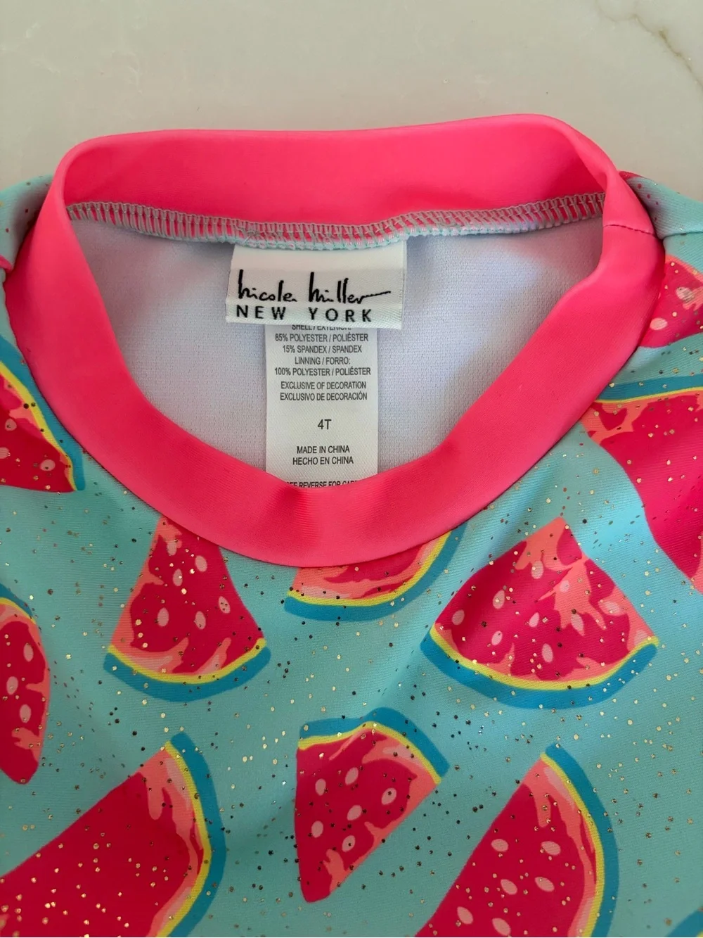Nicole Miller hem watermelon stretchy