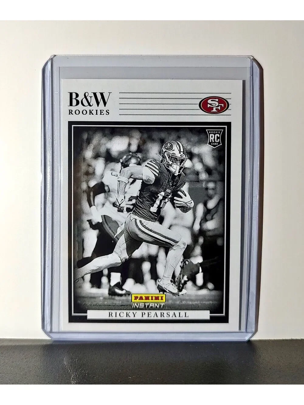 Ricky Pearsall 2024 Panini NFL #31 Black & White Rookies Card 49ers 1 of 680