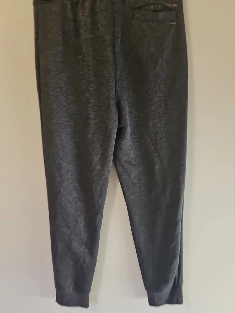 Hurley Kids L 12/13 Charcoal Gray Jogger Sweatpants with Zip Pockets