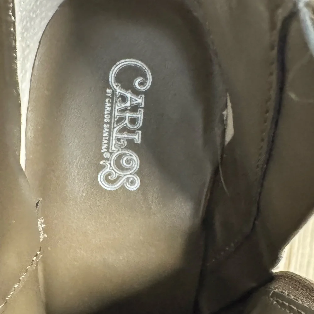 Carlos by Carlos Santana Hollie Ankle Boots Faux Suede  Western US 9.5 UK 7.5
