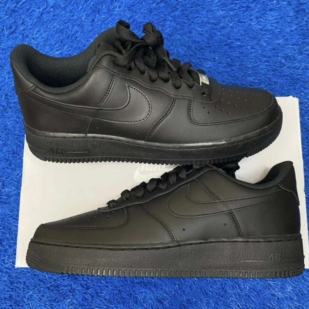 Women's Nike Air Force One '07 Low AF1 Triple Black New With Original Box