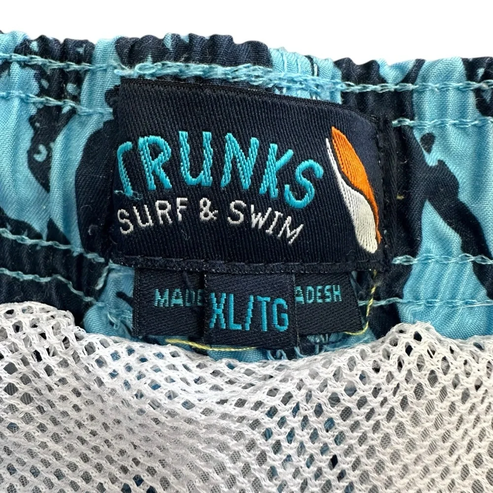 Trunks‎ Surf & Swim Co Swim Shorts Blue Sharks Youth Size XL