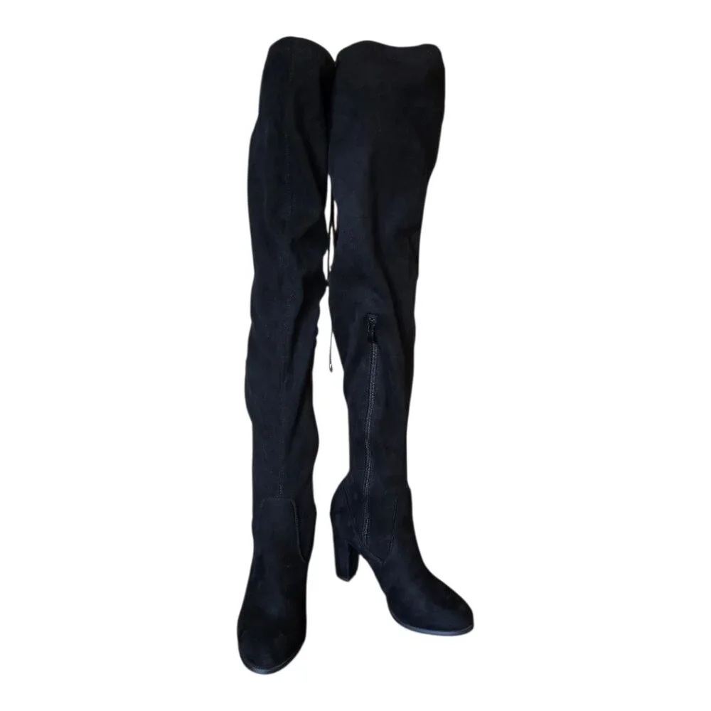 N/A black faux