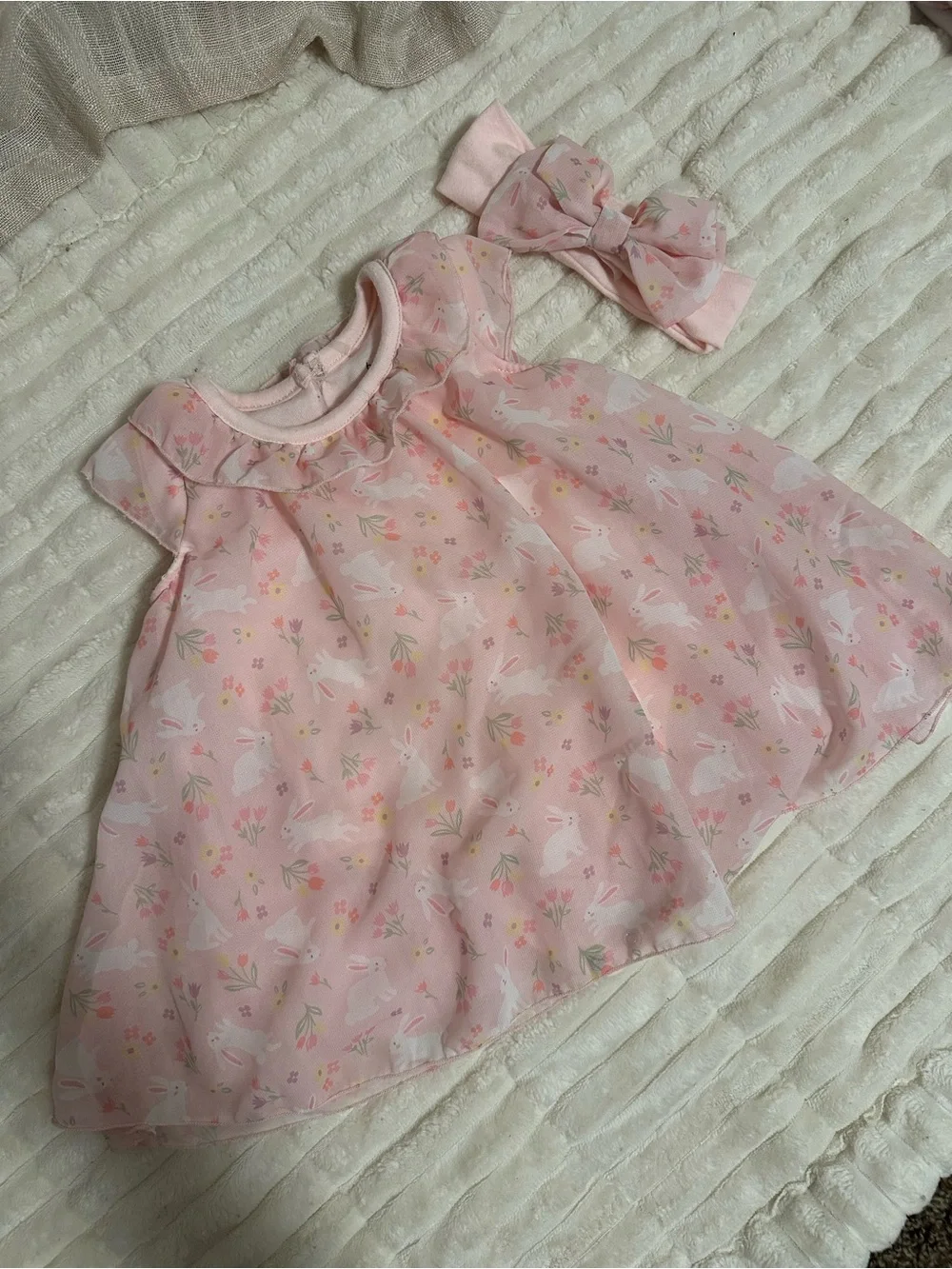 Baby Starters Pink Floral Infant Dress