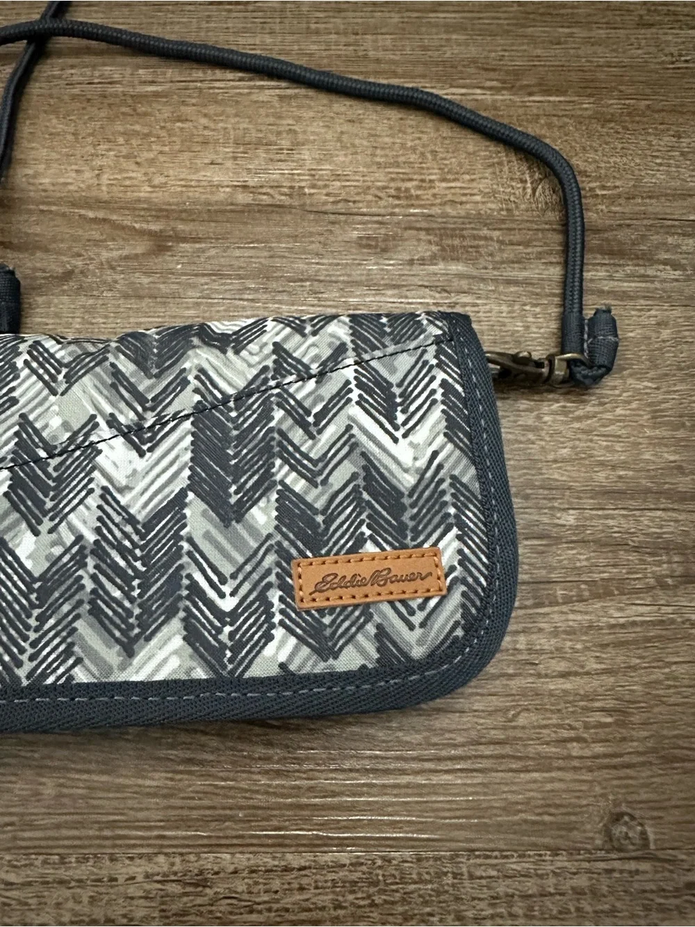 Compact Crossbody Bag in Black and White
