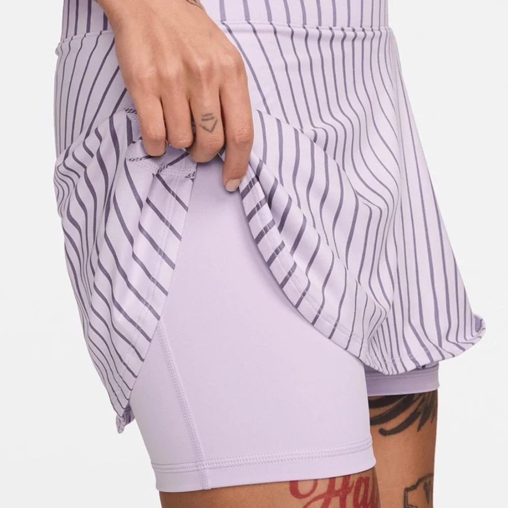 Nike DRI-FIT size XL lavender Victory Flounce Tennis Skort skirt shorts lining