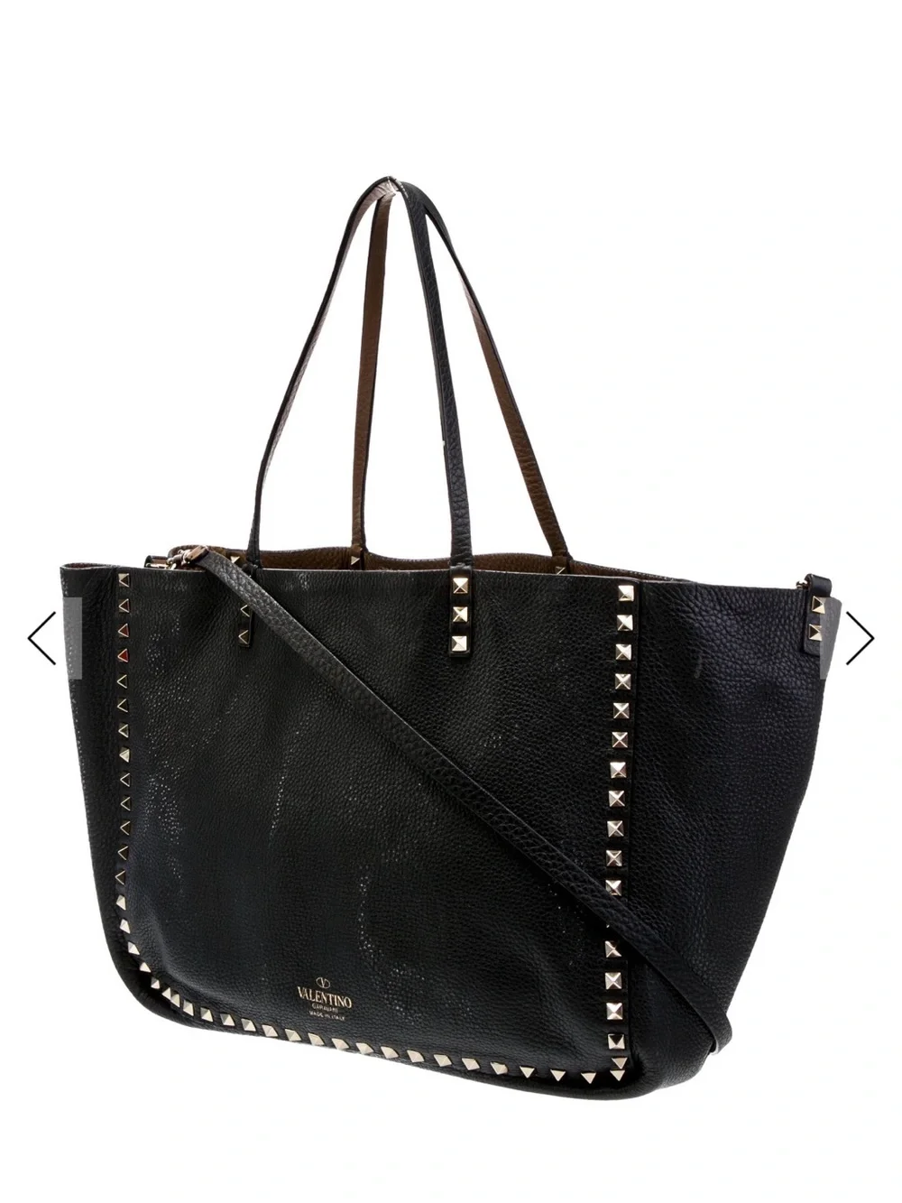 Valentino black leather