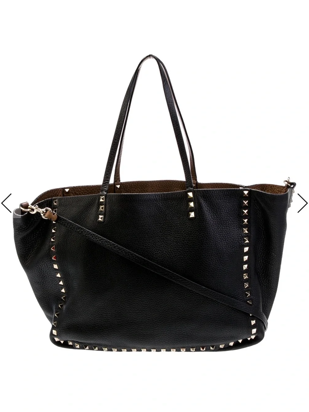 Valentino black leather