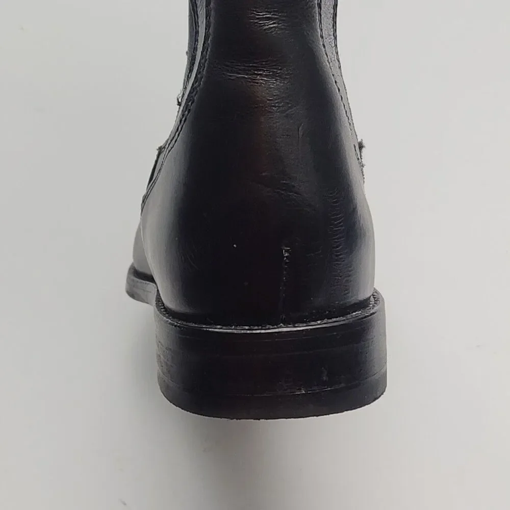 Wolverine Riding Boots Darcy Black Leather Low Heel Women Sz 6 Tall Knee