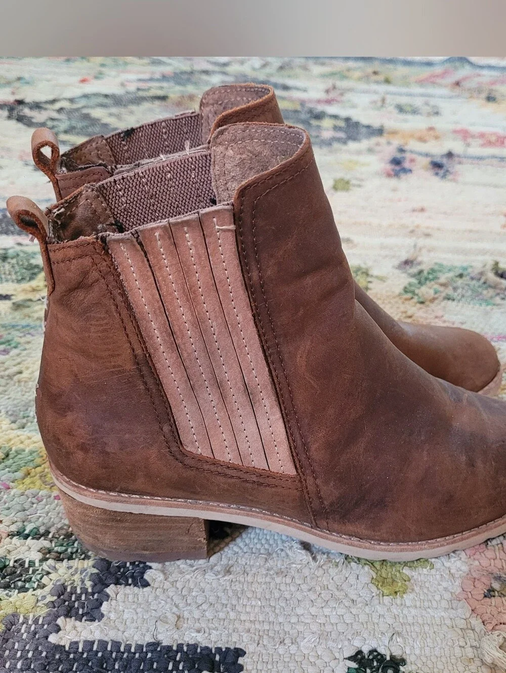 Reef Brown Leather Chelsea Ankle Boots