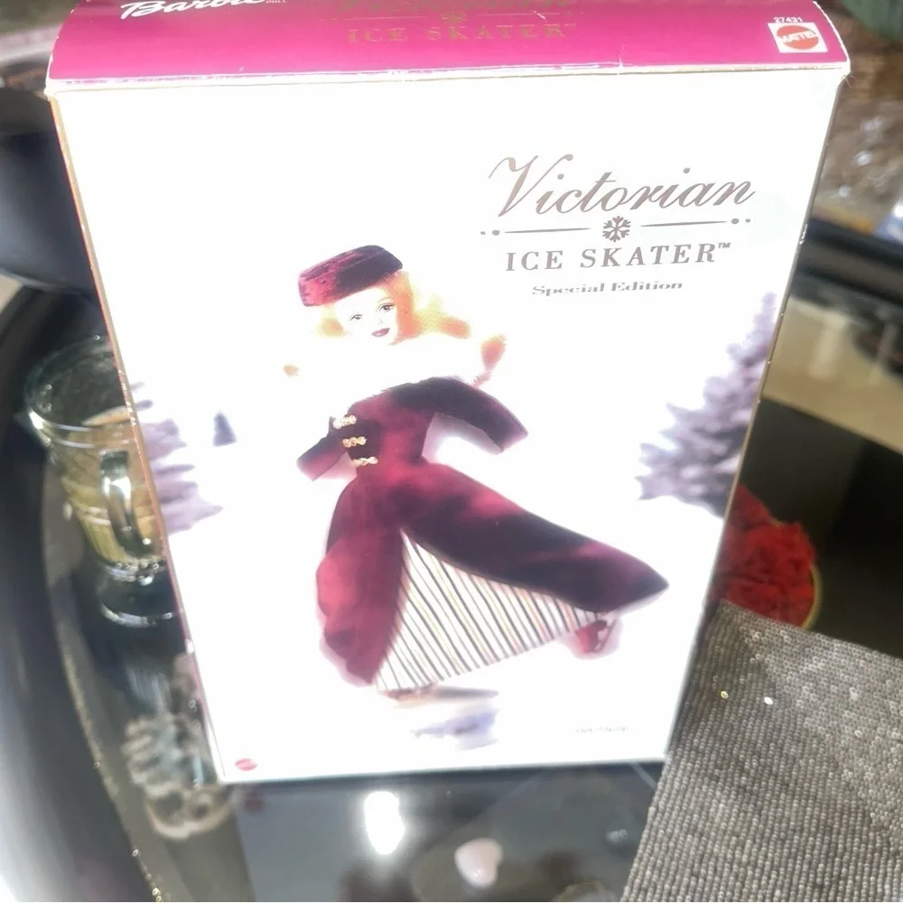 Barbie Victorian Ice Skater Special Edition  Mounts on Music Box & Rotates