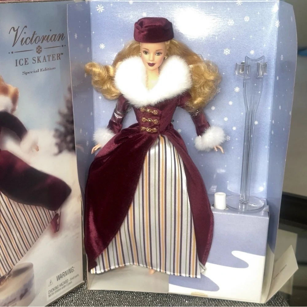 Barbie Victorian Ice Skater Special Edition  Mounts on Music Box & Rotates