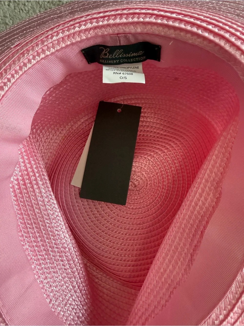 Bellissima Spring Summer Easter Church Wedding Derby Hat Fuchsia Pink New