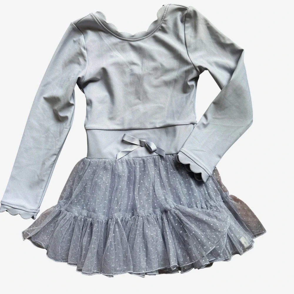 Love + Grow Clothing Co Tutu Athletic Dress 6Y Lavender Scalloped BalletCore
