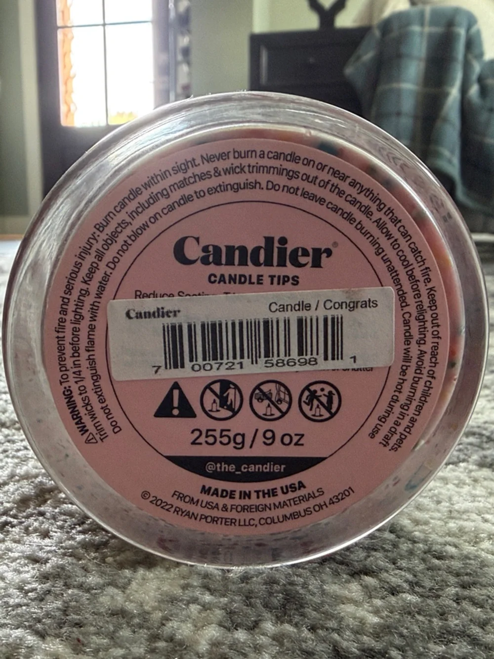 Candier festive pink