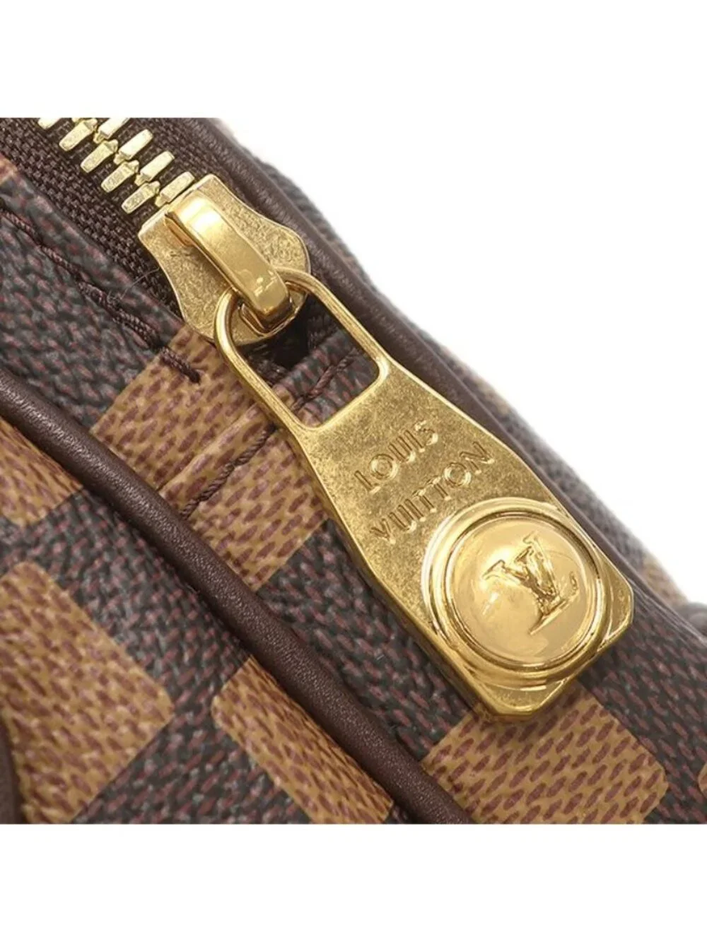 Louis Vuitton Shoulder Bag Amazon Damier Canvas Ebene Gold Pharrell Williams