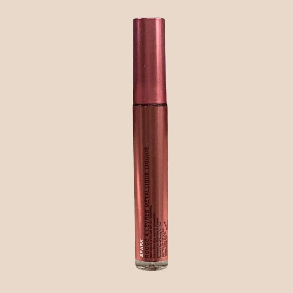 Victoria's Secret Velvet Matte Metallic Liquid Lip Spark Rose Gold Pink 0.11oz