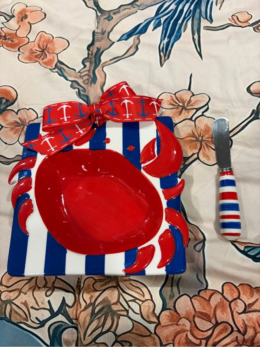 Mud Pie ceramic crab
