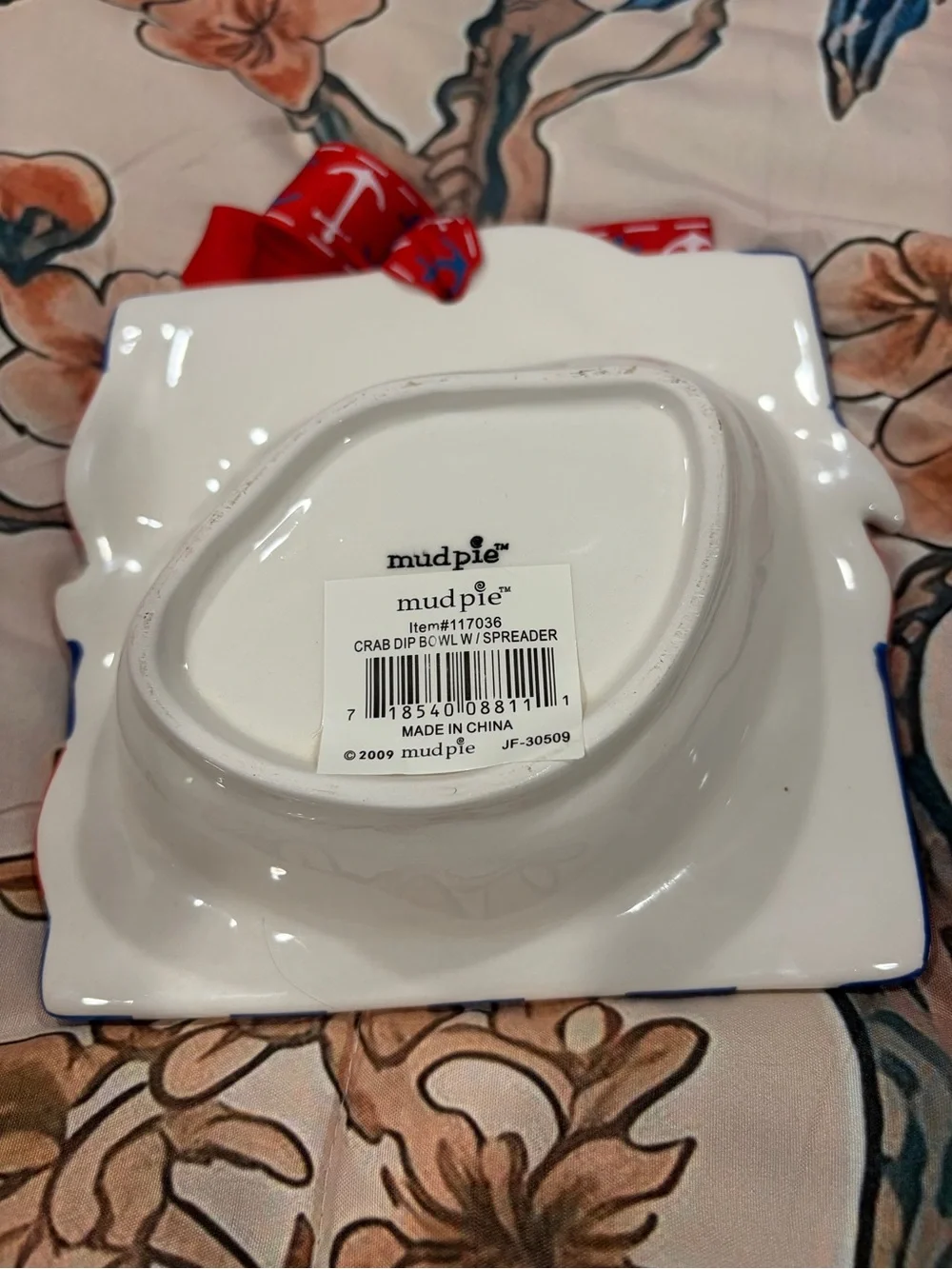 Mud Pie ceramic crab