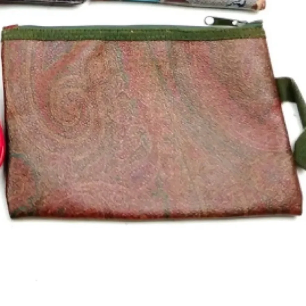 Authentic Etro Clutch Bag Bondeaux PVC Vintage On Sale‎
