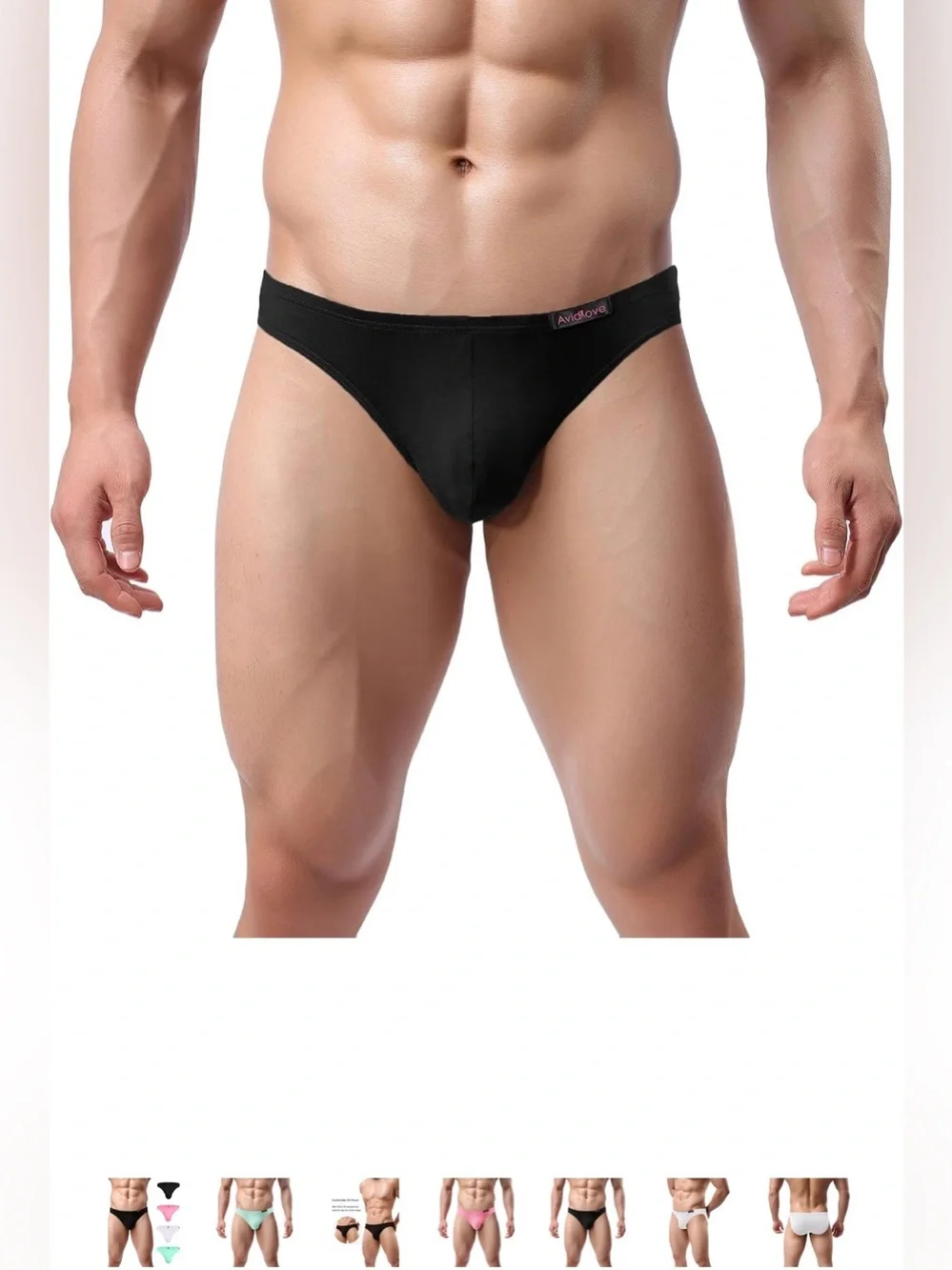 NWT 4-Pack Men’s Bikini Bottoms in Black, Pink, Blue & Mint