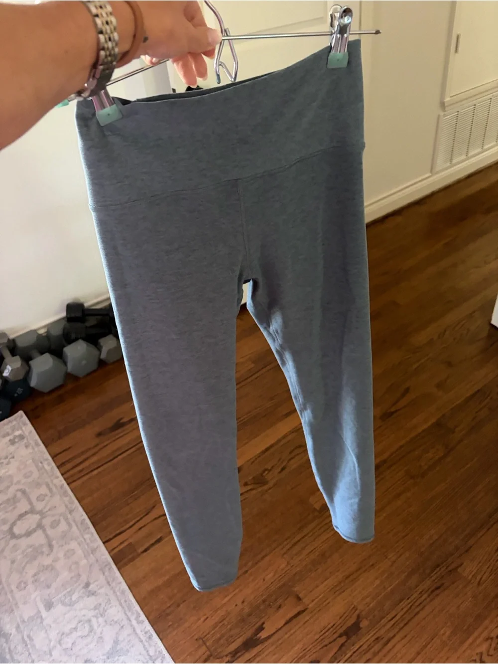 Vuori Heathered green clean elevation leggings