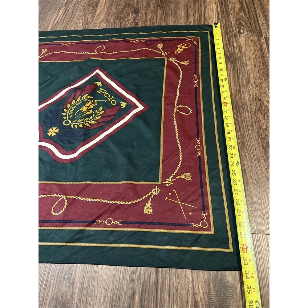 Vintage 80's Polo Ralph Lauren Uni Crest Pony Scarf 