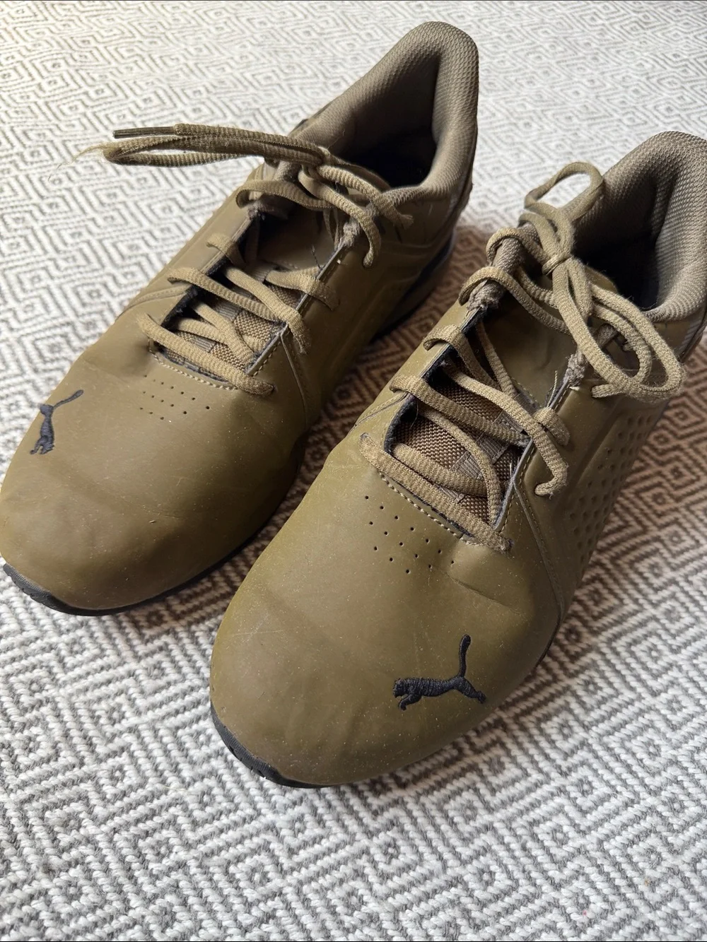 Puma Men’s Olive Athletic Sneakers