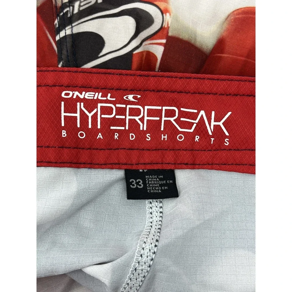 O'Neill Hyperfreak Red Solo Cup Beer Pong Board Shorts Swim Trunks 33 Measure 34