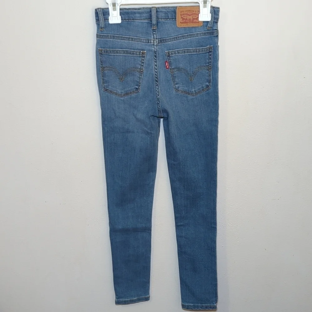 Levi's 720 High Rise Super Skinny Jeans Light Blue Girls Size 7