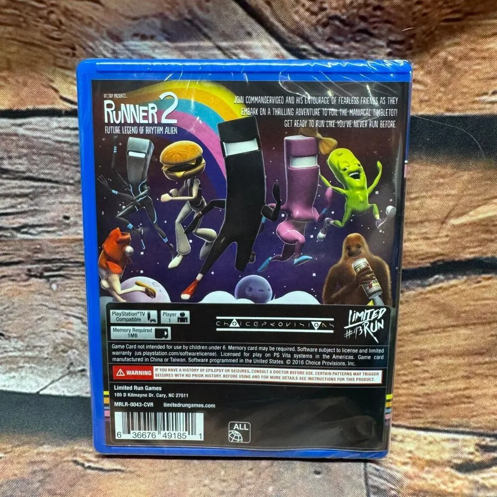 Runner2: Future Legend of Rhythm Alien Limited Edition PS Vita Video Game Rhythm