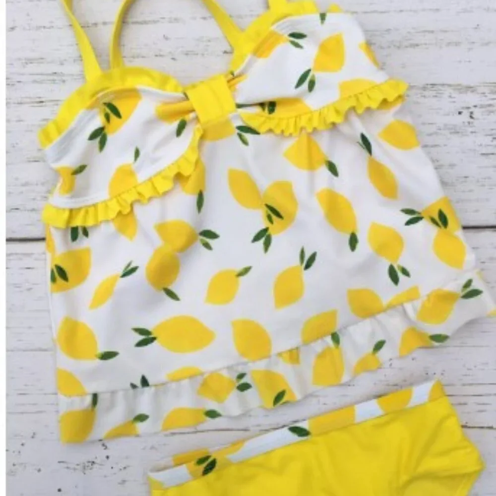 LEMON SWIMSUIT TANKINI 2 PIECE SWIMSUIR