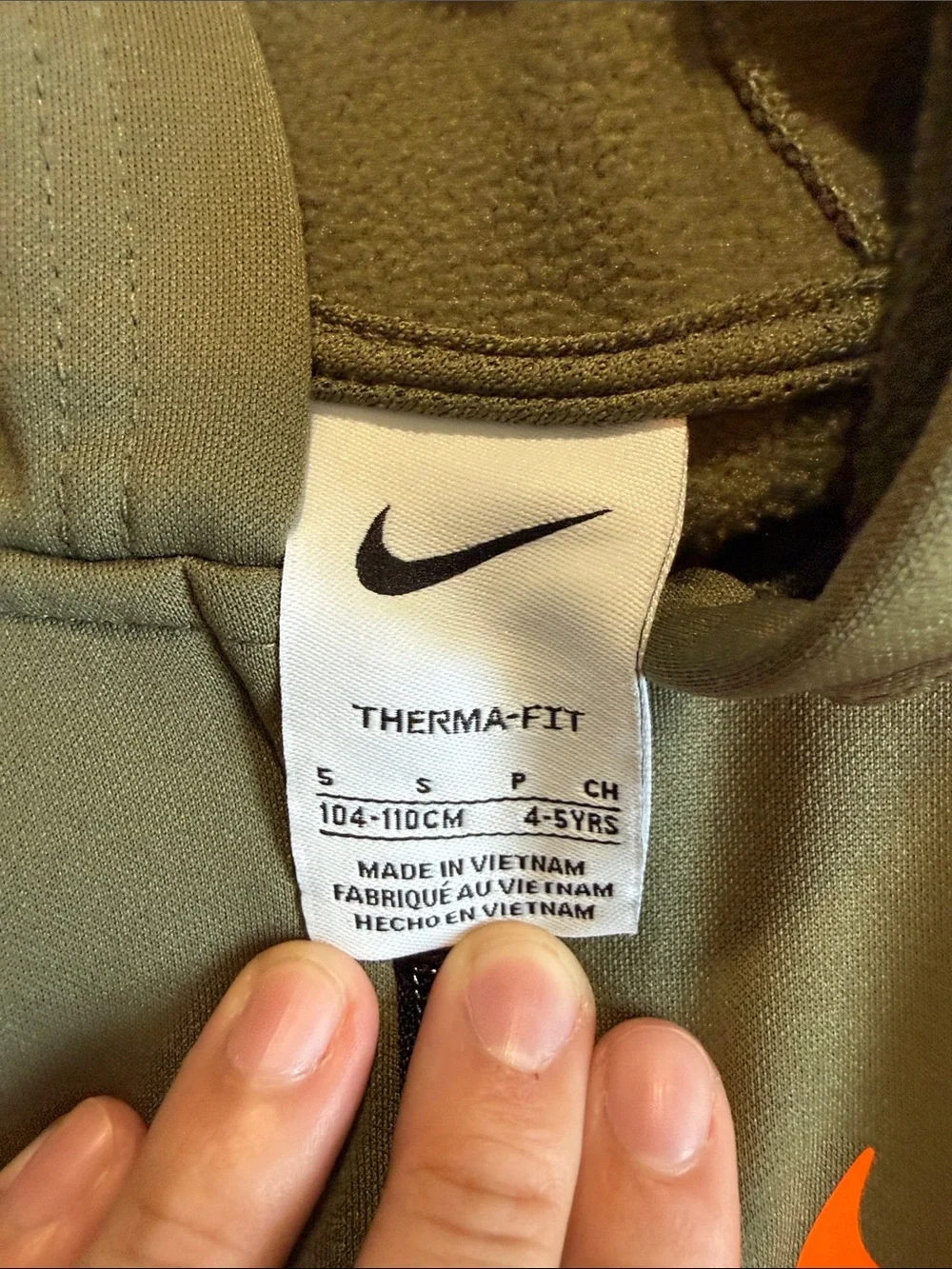 Nike Olive Green & Black Therma-FIT Hoodie and Joggers Set - S