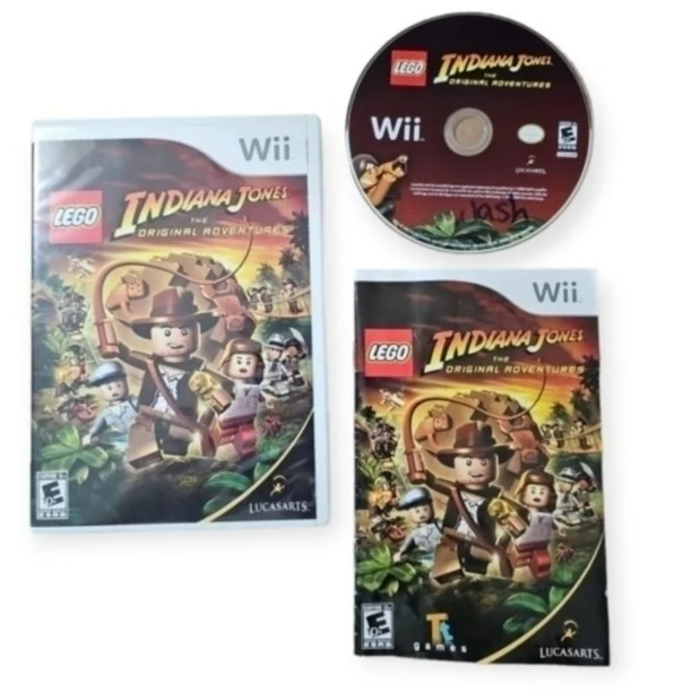 LEGO Indiana Jones: The Original Adventures (Nintendo Wii, 2008) with‎ Booklet