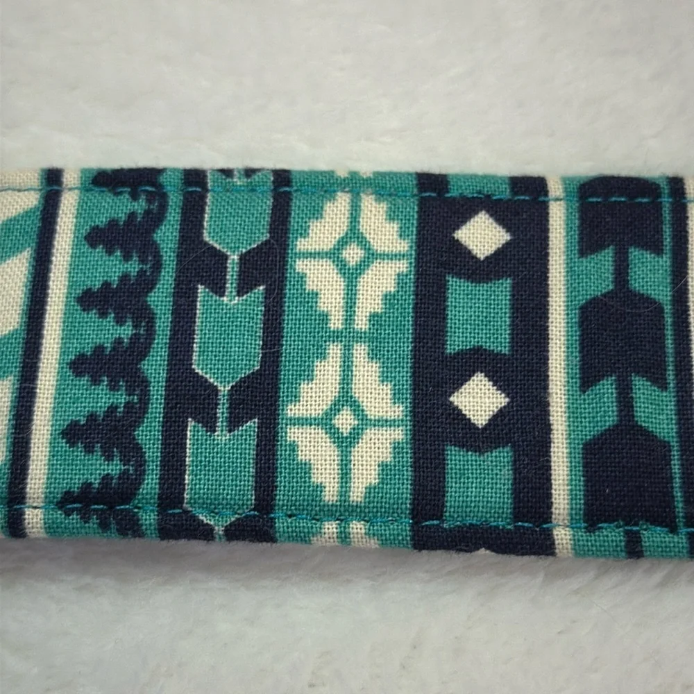 Puddle Jumper Pups Aztec Teal Green Print Collar Large Dog NWOT