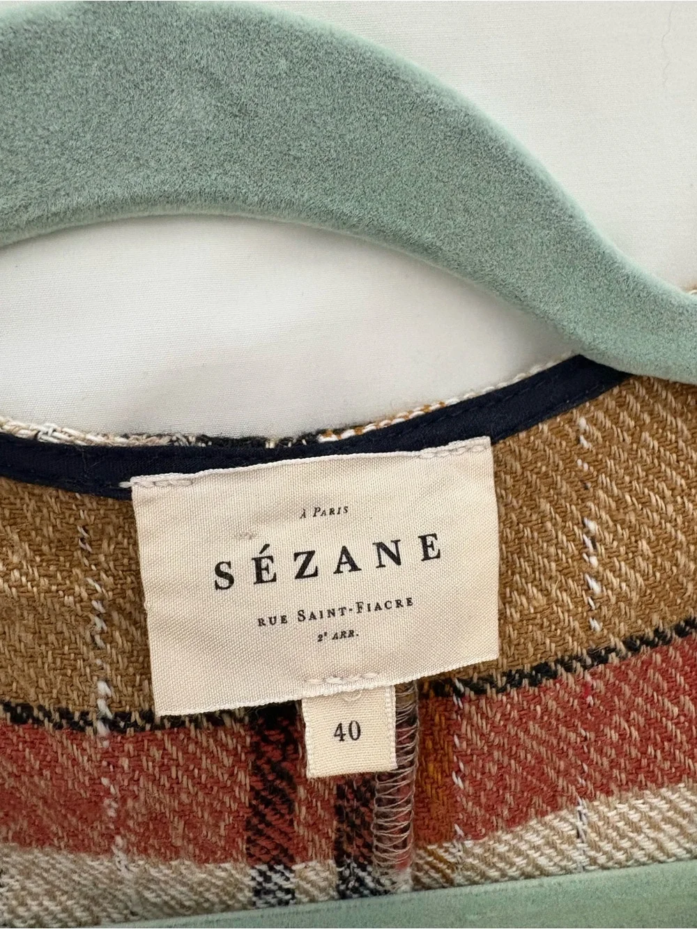Sezane Zita Short Jumpsuit in Texan Jacquard