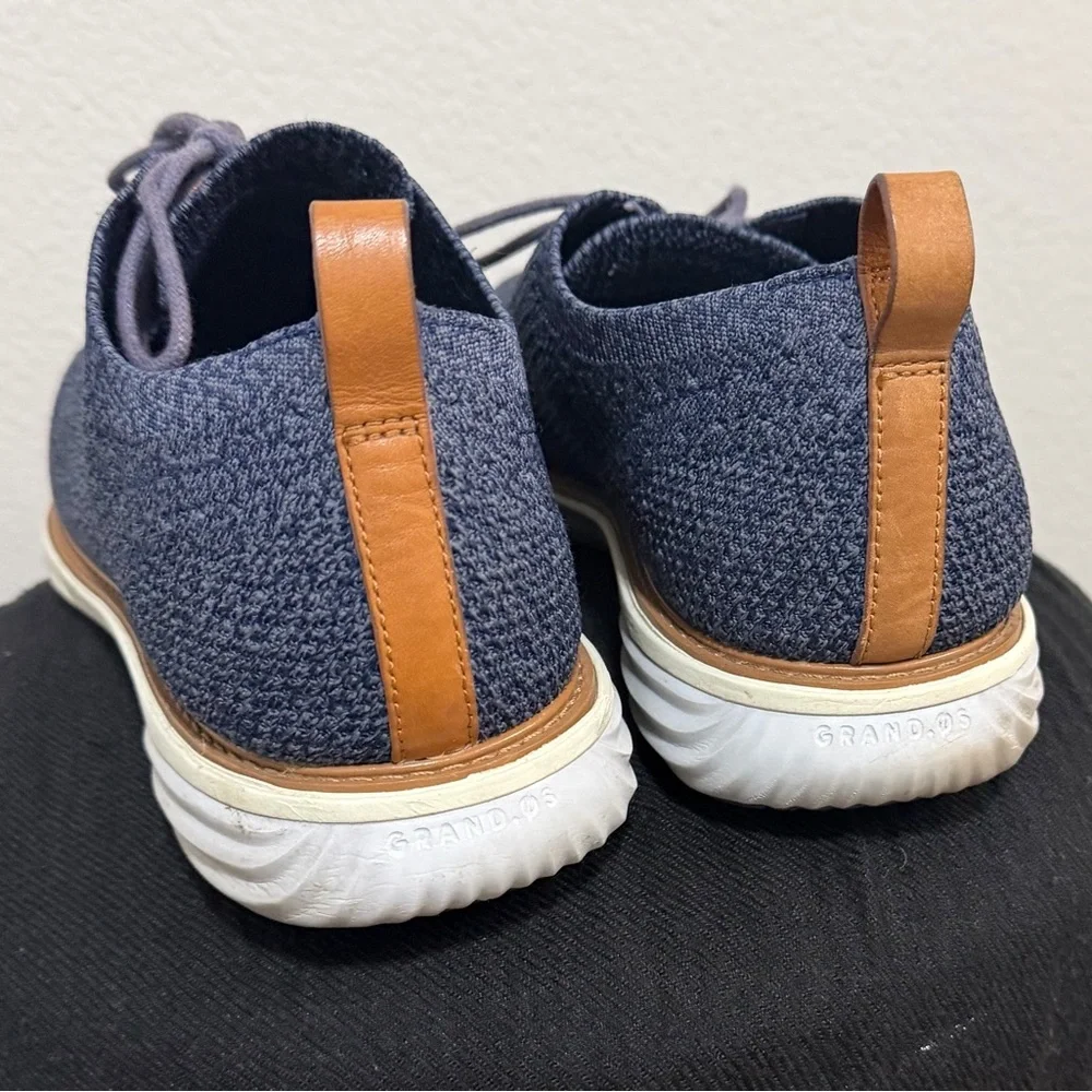 🔥SALE🔥Cole Haan Men's Navy Knit Oxford Shoes