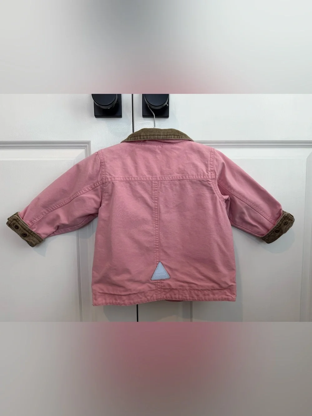 Vintage L.L. Bean Girls Chore Barn Canvas Coat Utility Jacket in Pink Size 2T