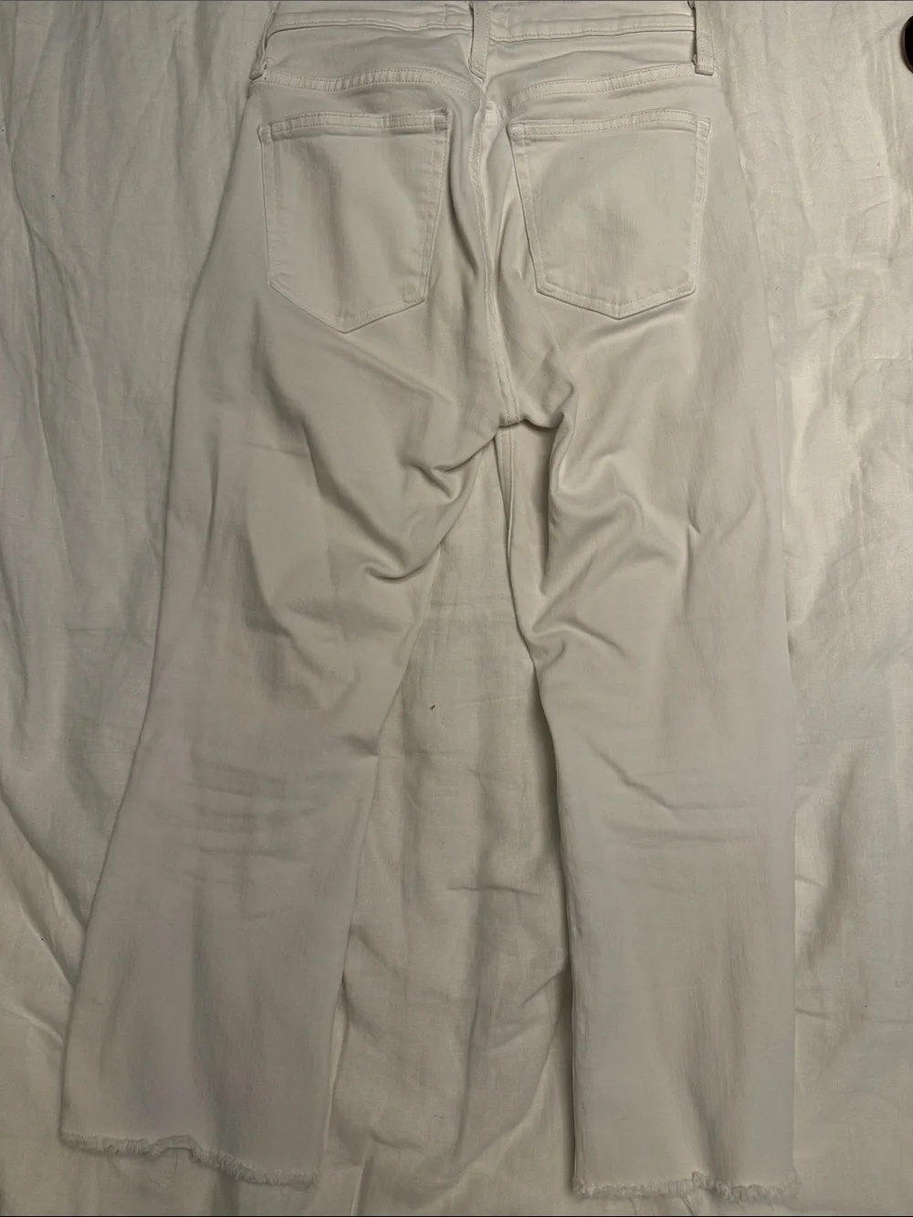J Crew Billie Demi Boot Crop Jeans - White